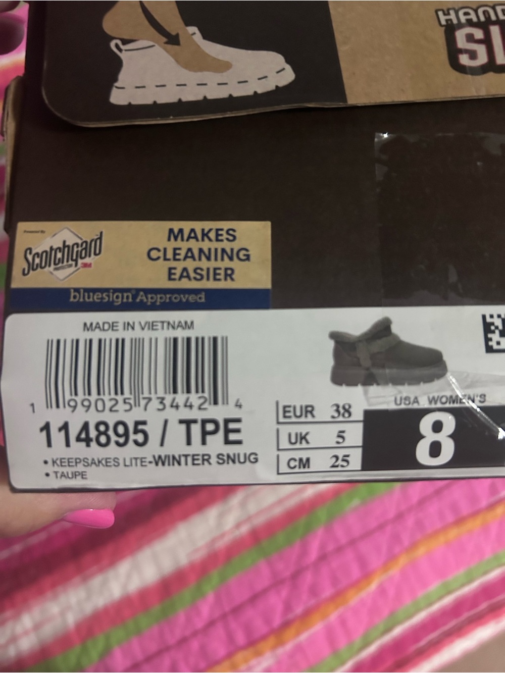 Skechers Brown Sherpa-Lined Slip-On Boots - Picture 6 of 7